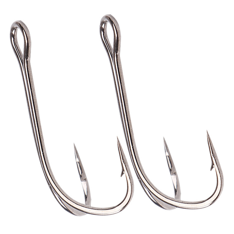 Mustad triple hook double shortened hook handle corrosion resistant stainless fishing jig head gear hook