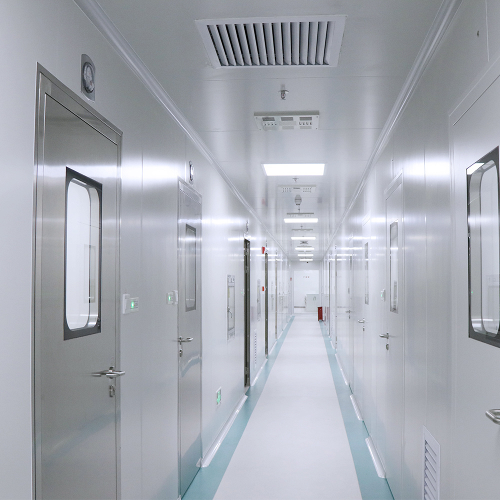 Hospital Cleanroom System Interior Swing Doors Flush Stainless Steel Doors Cleanroom Fireproof Airtight Doors