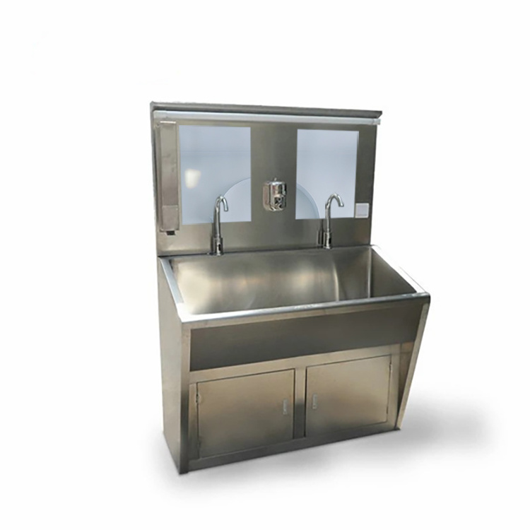 Medical Scrub Sink Hospital 304 Stainless Steel Single Double Medical Hand Washing Sink For Operating Room