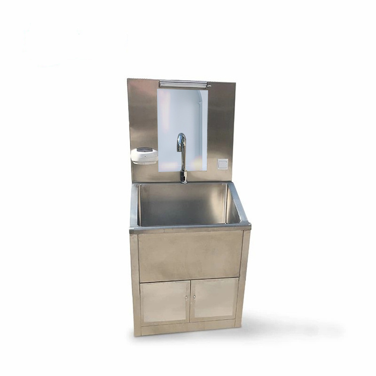 Medical Scrub Sink Hospital 304 Stainless Steel Single Double Medical Hand Washing Sink For Operating Room