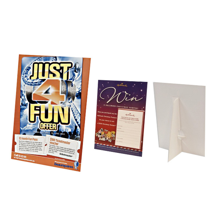 Bestful Signs Easel display cardboard signs stand strut show card table card display