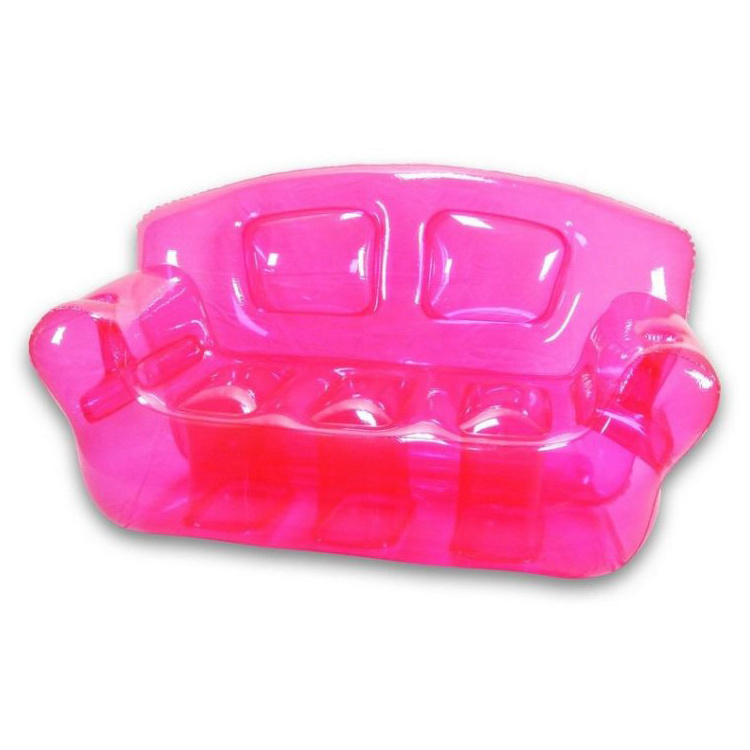 180cm Giant Pink Cheap Transparent Inflatable Lounger Air Bubble Sofa Chair