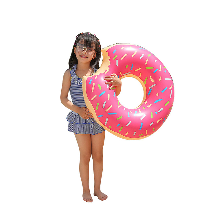 Inflatable Donut Swimming Ring Tube Pool Float Blow Up Donut Swim Tube