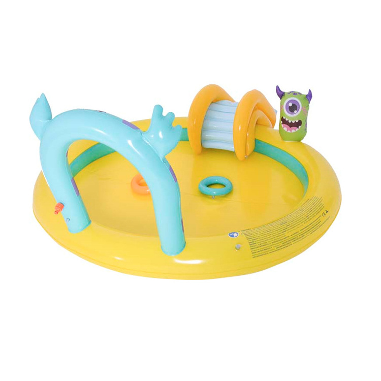 Outdoor Play Center Plascti Kids Inflatable Swimming Pool With Slide