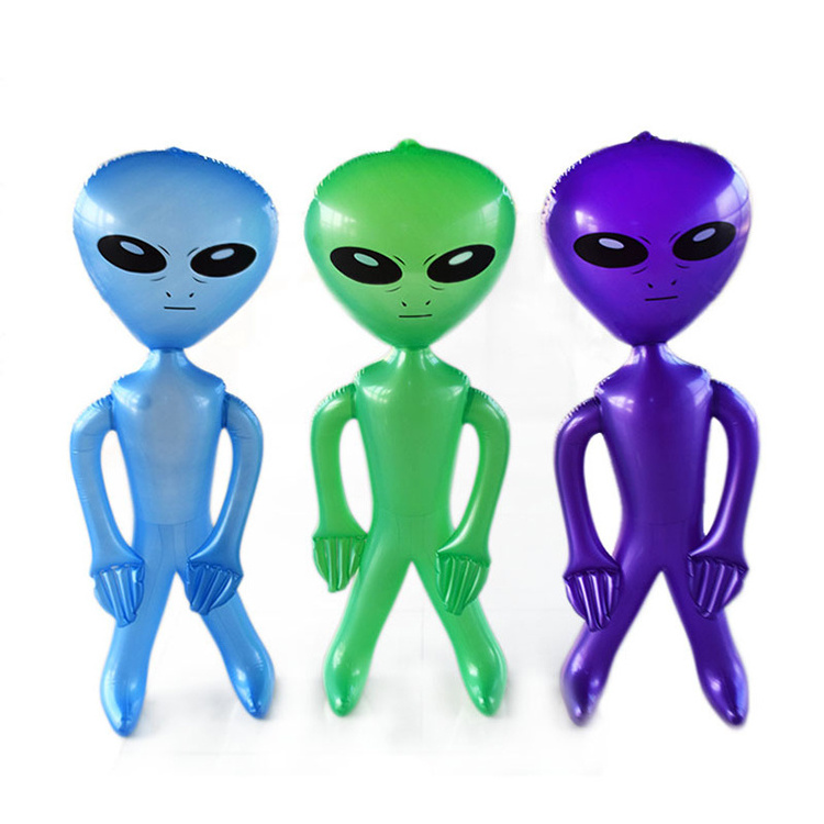 90cm Inflatable Alien Toy for Advertising Creative Inflatable Alien Prop Toy Decoration