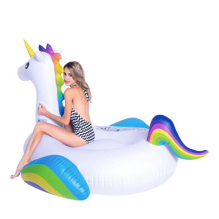 Giant Inflatable Unicorn Pool Float Blow Up Summer Beach Swimming Pool Party Lounge Raft