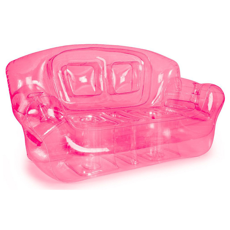 180cm Giant Pink Cheap Transparent Inflatable Lounger Air Bubble Sofa Chair