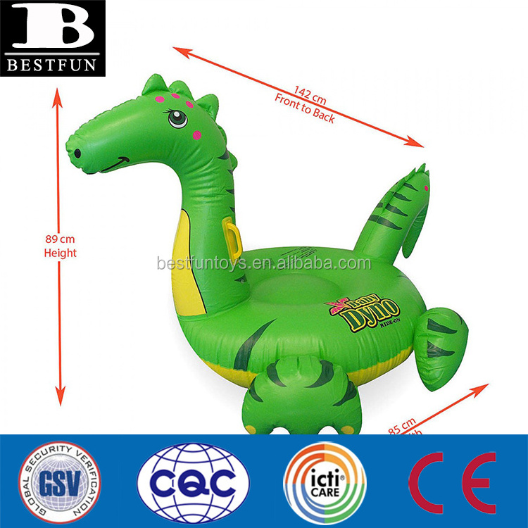 factory customized inflatable dinosaur durable PVC inflatable dinosaur rider baby dinosaur inflatable pool ride on toys