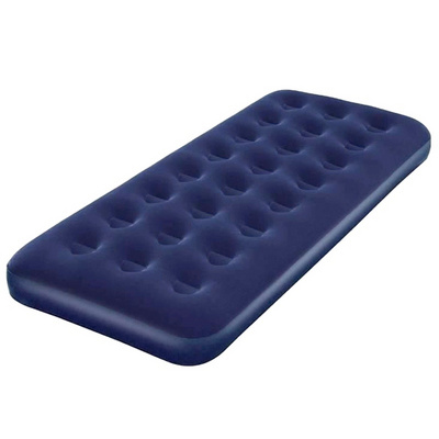 high quality comfortable and stylish flocked single inflatable air bed mattress portable camping single airbed