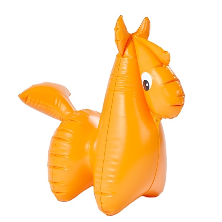 factory customized vinyl small inflatable pony eco-friendly PVC cute blow up pony part toys farm animal air balloon for kids