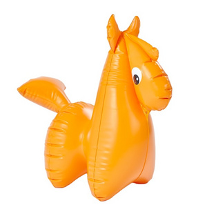 factory customized vinyl small inflatable pony eco-friendly PVC cute blow up pony part toys farm animal air balloon for kids