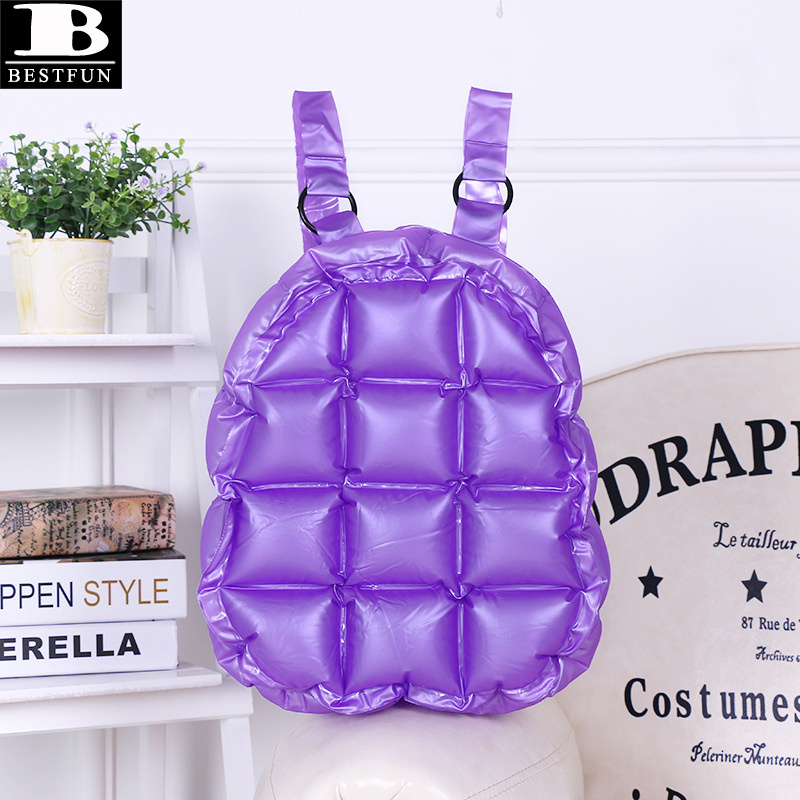 customized PVC beach bag waterproof inflatable children's backpack boy girl backpack summer outdoor supplies swimming pool bag