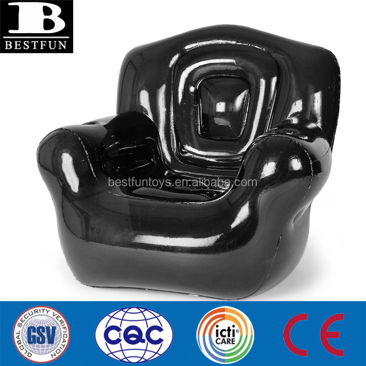 high quality plastic inflatable chair for adult durable PVC inflatable single sofa folding inflatable bubble chair