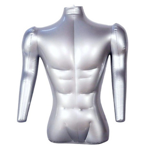 inflatable torso plastic MALE torso upper body inflatable human torso model