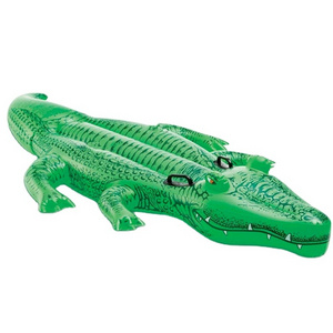 factory customized Inflatable Crocodile Floating Rider Water Floating Bed swimming raft pool float