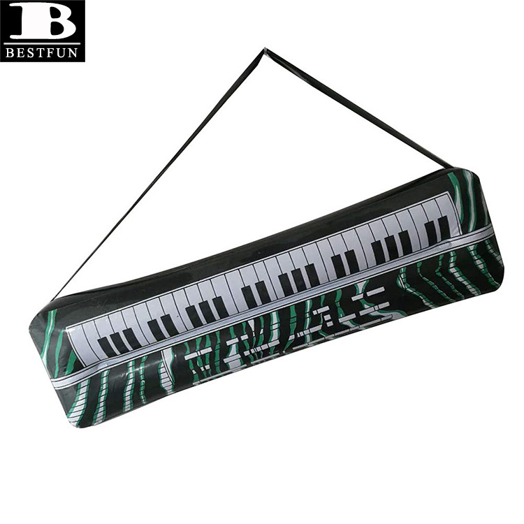 factory customized eco-friendly vinyl inflatable musical instrument toys durable plastic blow up piano for sale