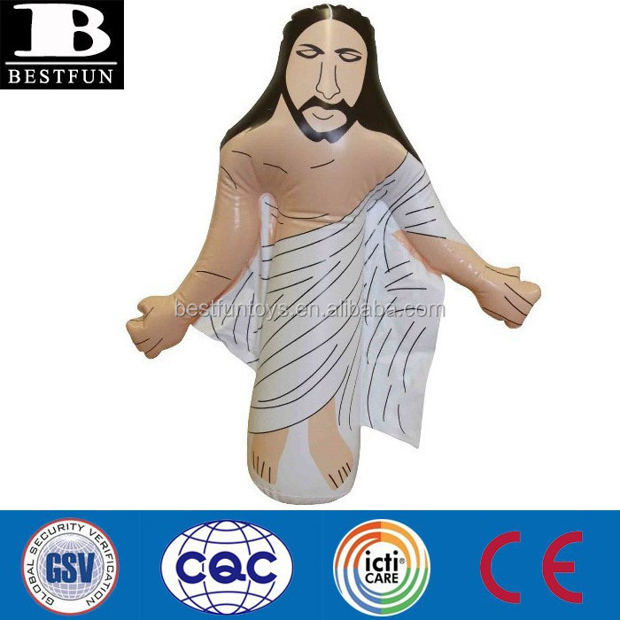 Hot Sale Giant Inflatable PVC Jesus for Easter Decoration Inflatable Jesus Publicity toys for kids