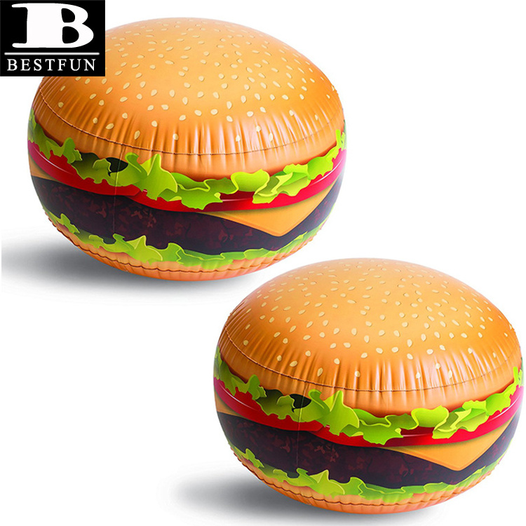 jumbo inflatable burger folding plastic inflatable hamburger giant inflatable cheeseburger PVC advertising burger shaped