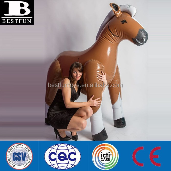 giant dark brown inflatable horse big toys horse plastic inflatable horse bouncer display