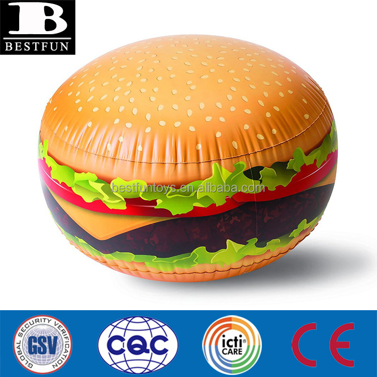 jumbo inflatable burger folding plastic inflatable hamburger giant inflatable cheeseburger PVC advertising burger shaped