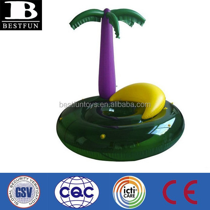 inflatable palm tree pool float round lounge chair island pool float lilo water mattress