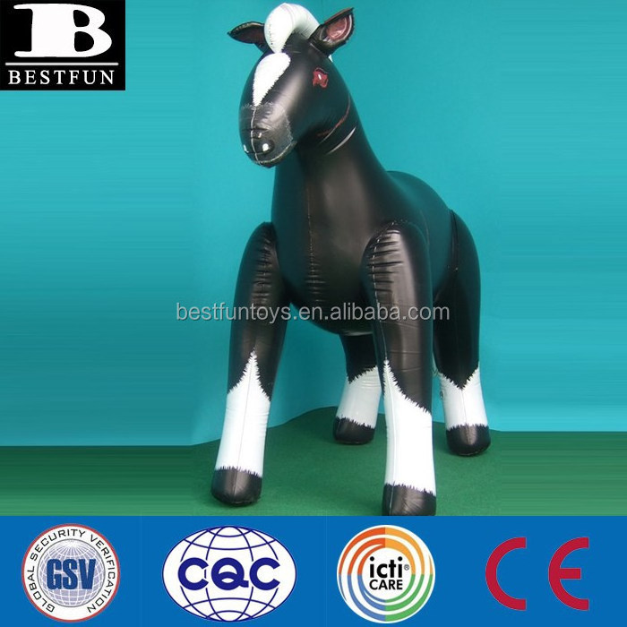 giant white black inflatable horse big toys horse plastic inflatable horse bouncer display