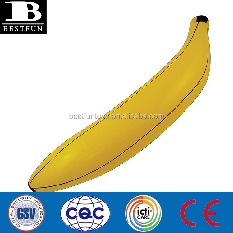 high quality PVC giant inflatable banana folding plastic large blow up banana toys party decoration