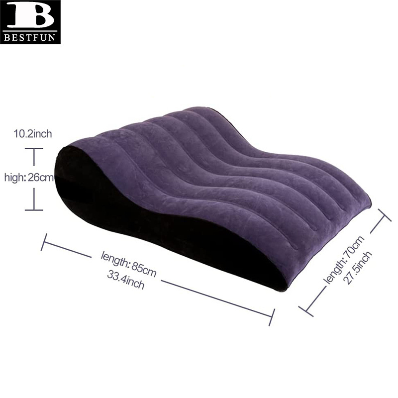 downy flocking multifunctional inflatable sex sofa bed couples pleasure posture pillow cushion portable yoga position seat chair