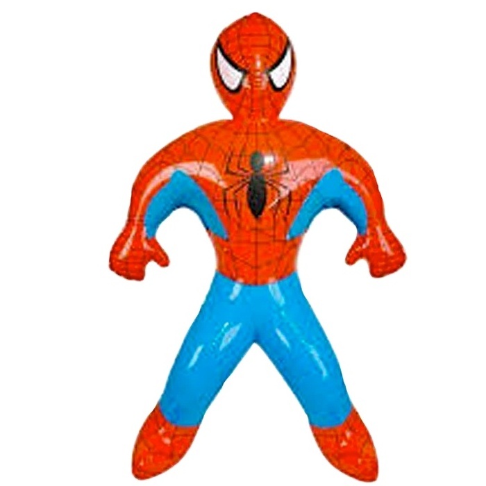 durable PVC custom inflatable spiderman cartoon toy 100cm vinyl soft toy hot movie cartoon characters toys for kids