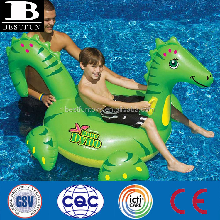 factory customized inflatable dinosaur durable PVC inflatable dinosaur rider baby dinosaur inflatable pool ride on toys