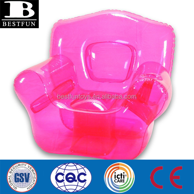 high quality inflatable bubble chair transparent inflatable beach chair durable inflatable pink chesterfield sofa