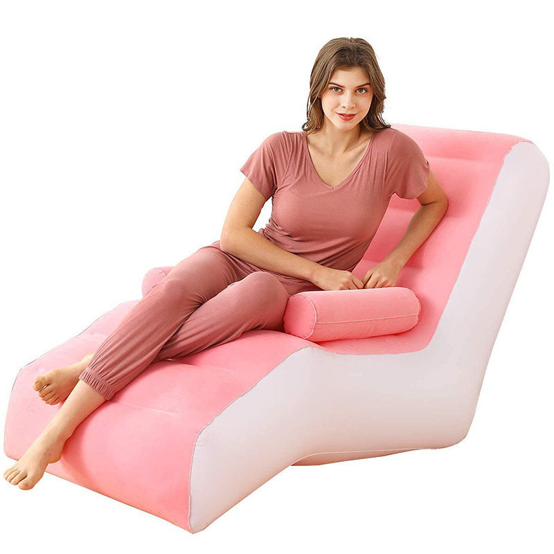 Inflatable Chaise Lounges Folding Lazy Floor Chair Sofa Lounger Bed with Armrests Multi-purpose floor sofa