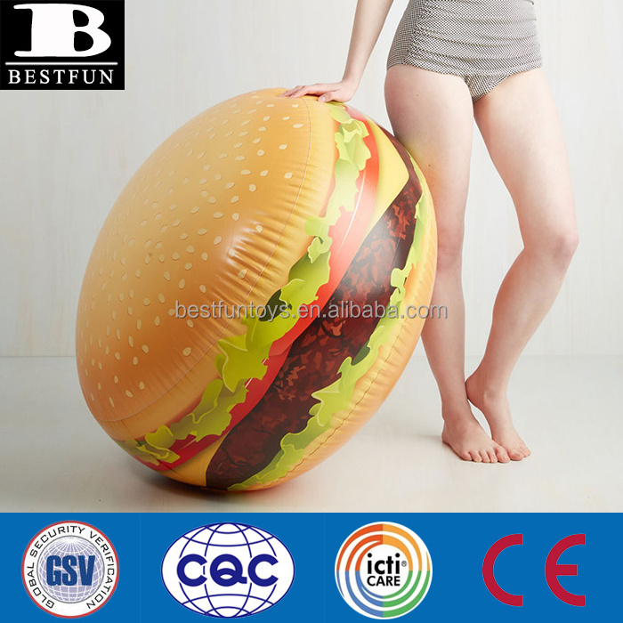 Promotional Custom Jumbo PVC Inflatable cheeseburger Giant Plastic Inflatable hamburger large Inflatable Burger shaped