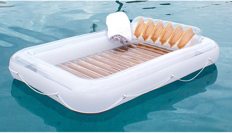 4 in 1 sun tan tub golden inflatable suntan tub floating lounger plastic tanning pool hybrid lounge raft float with pillow