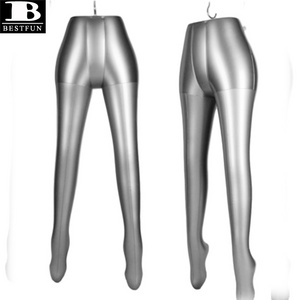 factory custom inflatable mannequin leg plastic sexy PVC mannequin legs display foldable female lower body mannequin