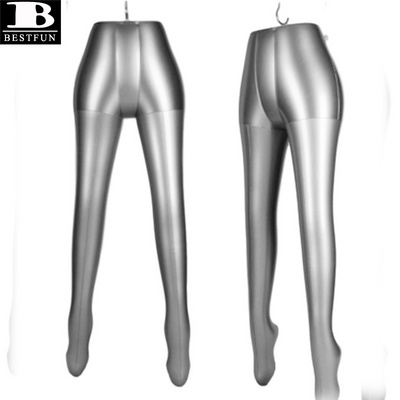 factory custom inflatable mannequin leg plastic sexy PVC mannequin legs display foldable female lower body mannequin