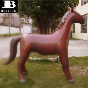 Lifesize giant inflatable horse pvc big toy horse decorative blow up farm animal toys