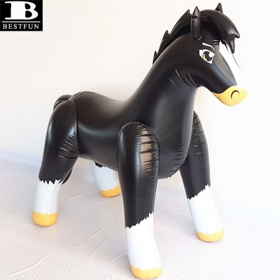 giant white black inflatable horse big toys horse plastic inflatable horse bouncer display