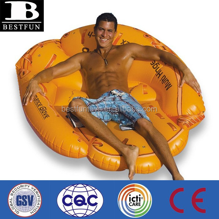 factory custom baseball gloves pvc inflatable pool floating water mattress lounge plastic water lilo surf mattress beach bed