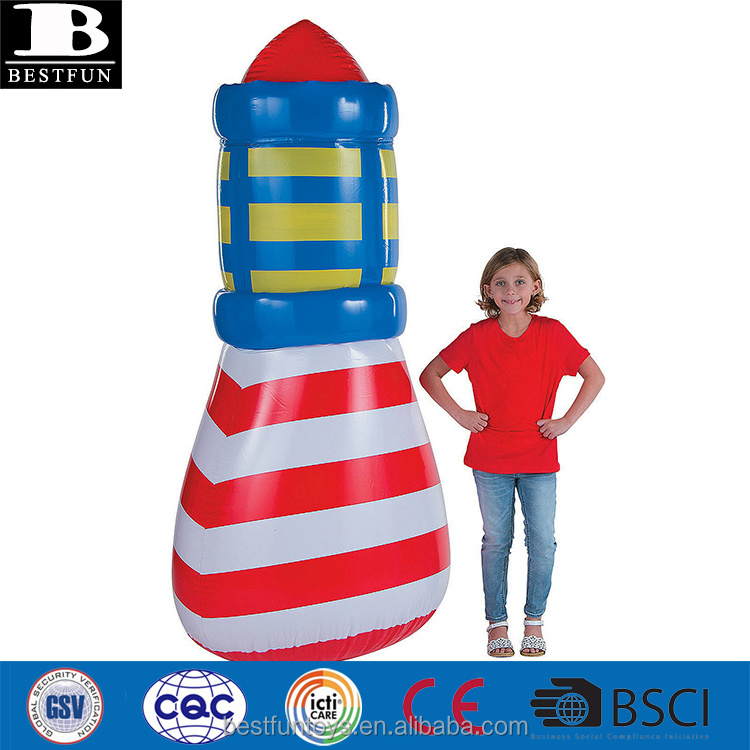 heavy duty vinyl inflatable jumbo lighthouse party decoration toys for kids