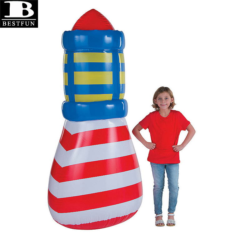 heavy duty vinyl inflatable jumbo lighthouse party decoration toys for kids