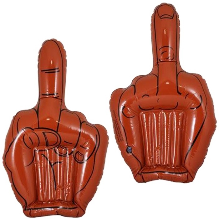 FUNNYJUMBO Inflatable Middle Finger Hands giant inflatable hands plastic inflatable hulk hands toys