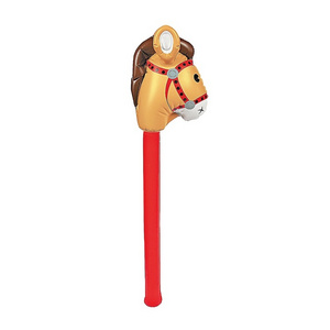 factory customized eco-friendly vinyl inflatable stick horse party toys for kids