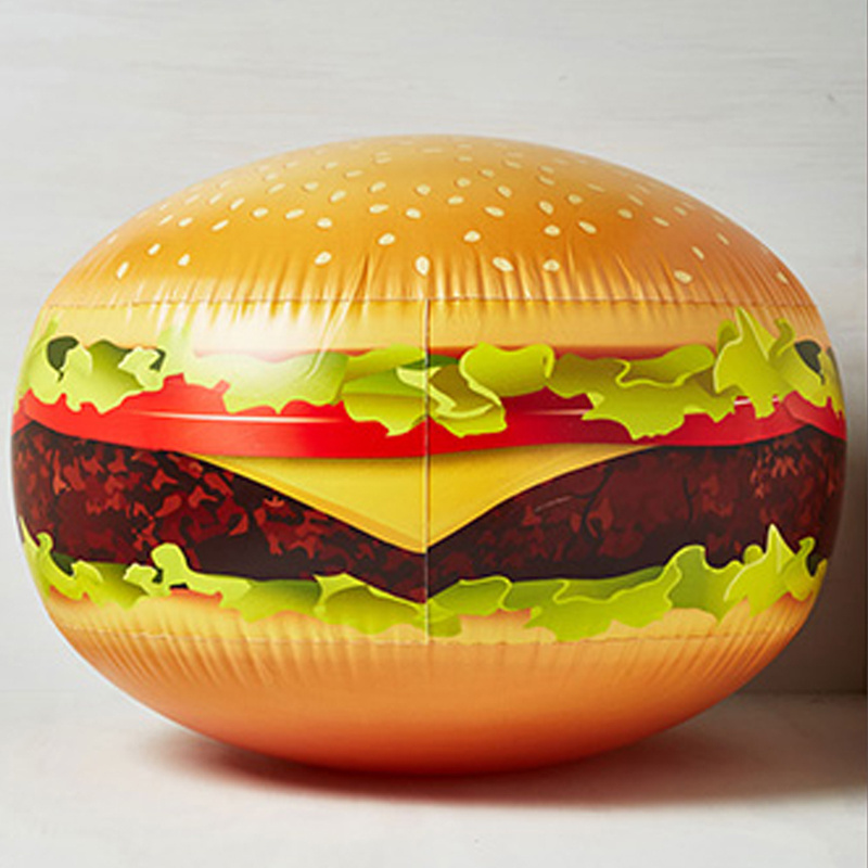 Promotional Custom Jumbo PVC Inflatable cheeseburger Giant Plastic Inflatable hamburger large Inflatable Burger shaped