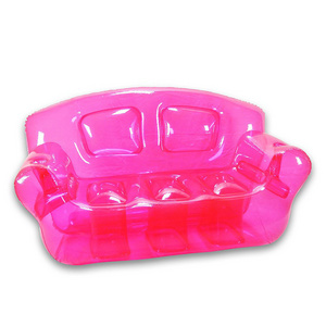 Pretty Pink Inflatable Bubble Couch with two seats easy cleaning air couch