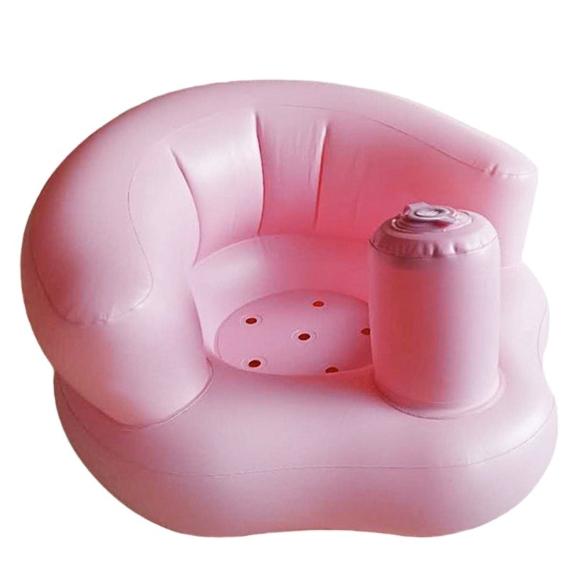 Baby Inflatable Chair PVC Kids Seat children Sofa Pink Green Bath Seats Dining Pushchair Infant Portable Play Game Mat Sofa Lear