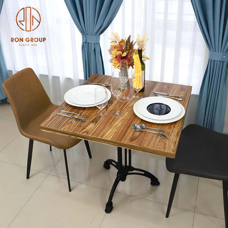 Wholesale Modern Light Luxury Hotel Restaurant Furniture Sets Stools Wooden Restaurant Tables And Chairs