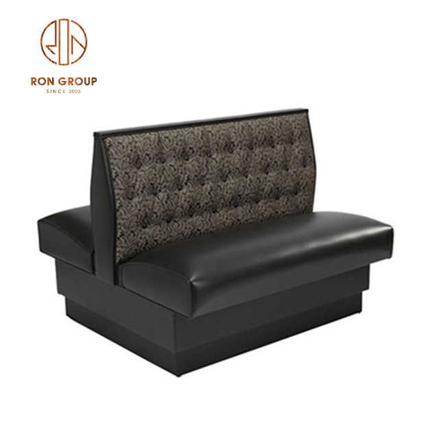 Wholesale Custom Fast Food Italian Restaurant Design Modern Corner Leather Bar Lounge Bench Sofa Seat Booth Seating