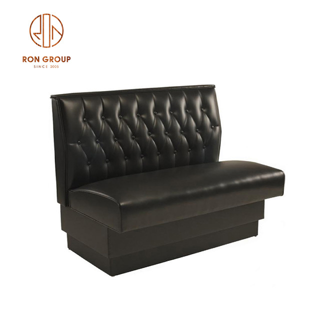 Wholesale Custom Fast Food Italian Restaurant Design Modern Corner Leather Bar Lounge Bench Sofa Seat Booth Seating