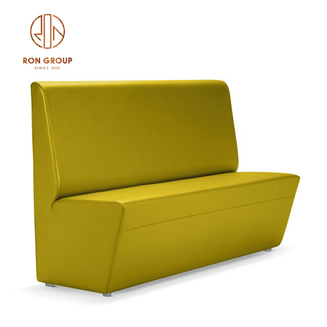 Factory Price Cheap Price Modern Nightclub Restaurant Bar Lounge Furniture Double Sided Pink Bench Leather PU Sofa Booth Seating